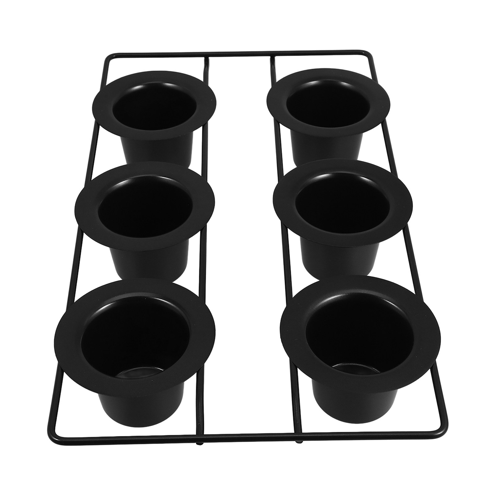 Muffin Tin Nonstick - 6個用、厚手の黒色炭素鋼製、焦げ付き防止加工のマフィン型。オーブンで焼き上げるのに適した、深めのカップケーキ型。プリン、ポーポーバー、ドーナツなどの焼き菓子に。
