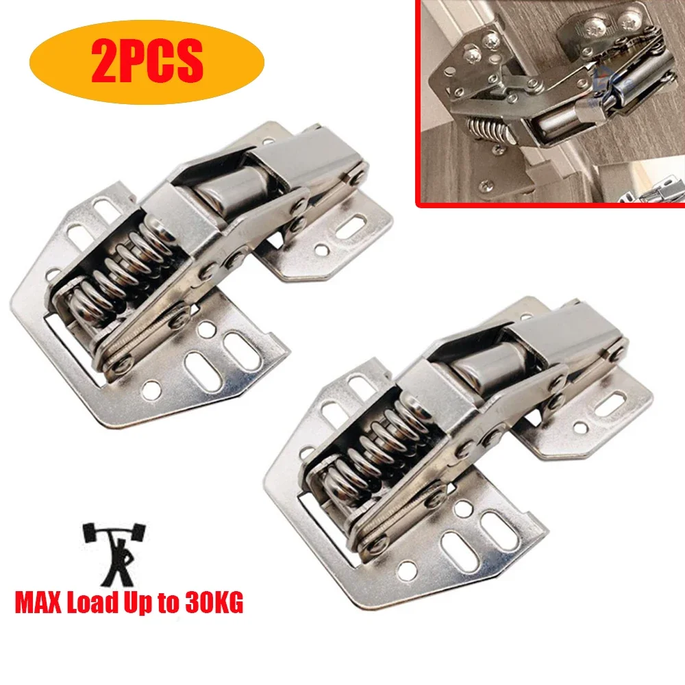 Kitchen Up - 2個入り RVキャビネットヒンジ オーバーヘッドスイングアップフラップヒンジ ロッカーキッチン食器棚ドアステー フェイスフレームキャビネット キャラバン