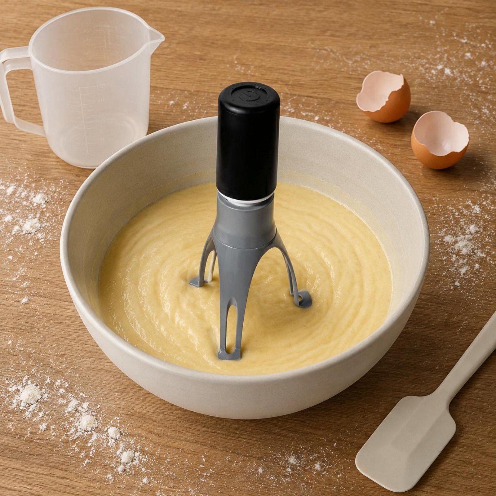 Kitchen Baking Appliances - 自動三角攪拌機 - ハンズフリー電動卵泡立て器＆キッチンミキサー（製菓、調理、クリームの泡立て用）