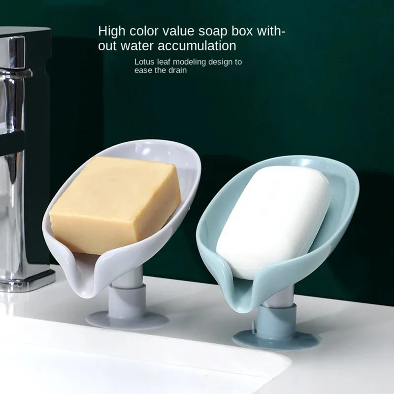 水切り石鹸ホルダー 葉っぱ型石鹸置き 吸盤トレイ シャワー用 - Kitchen Zo のレビューと価格