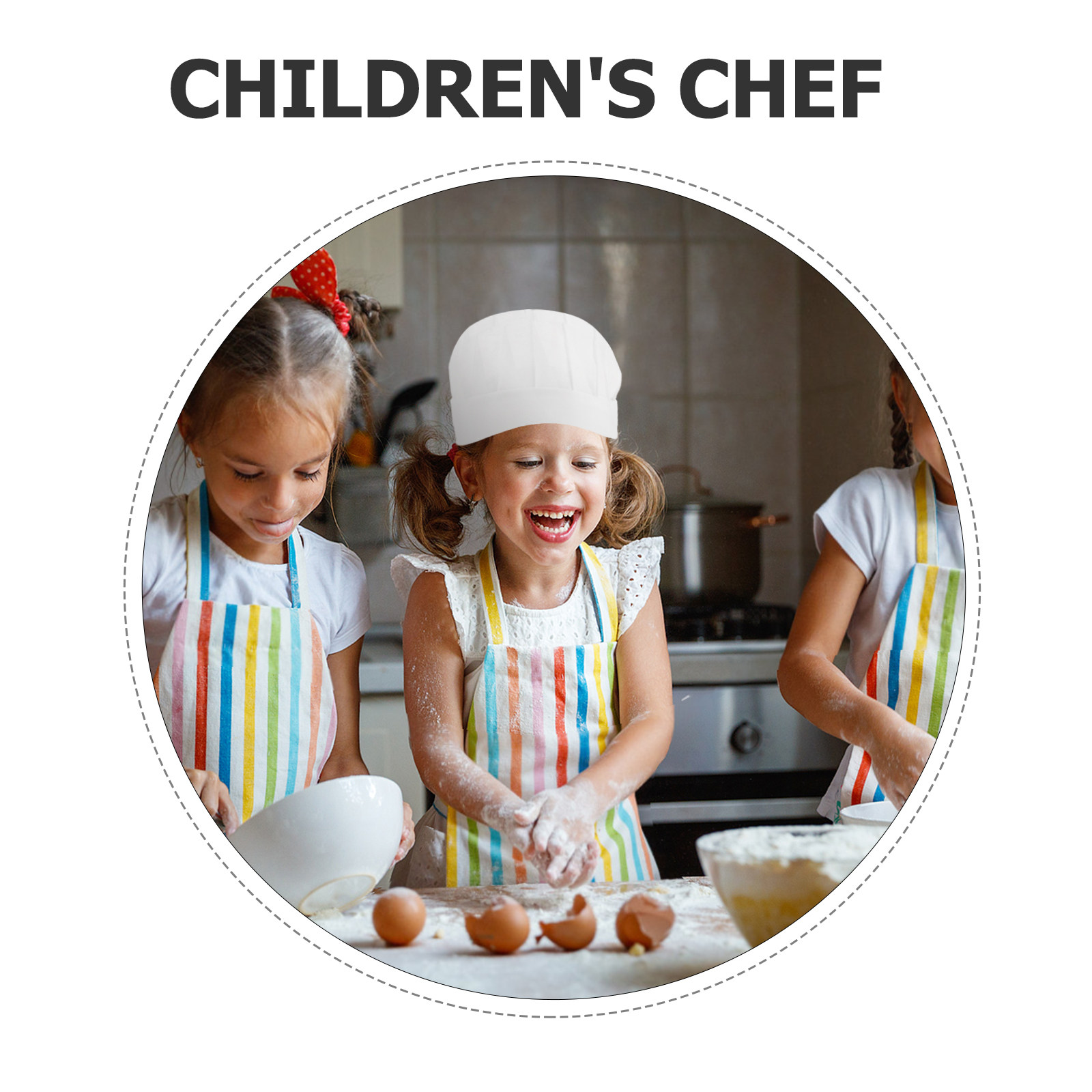 15個入り使い捨て子供用シェフハット、小型ホワイト不織布キッ - Baking Kitchen For Kids のレビューと価格
