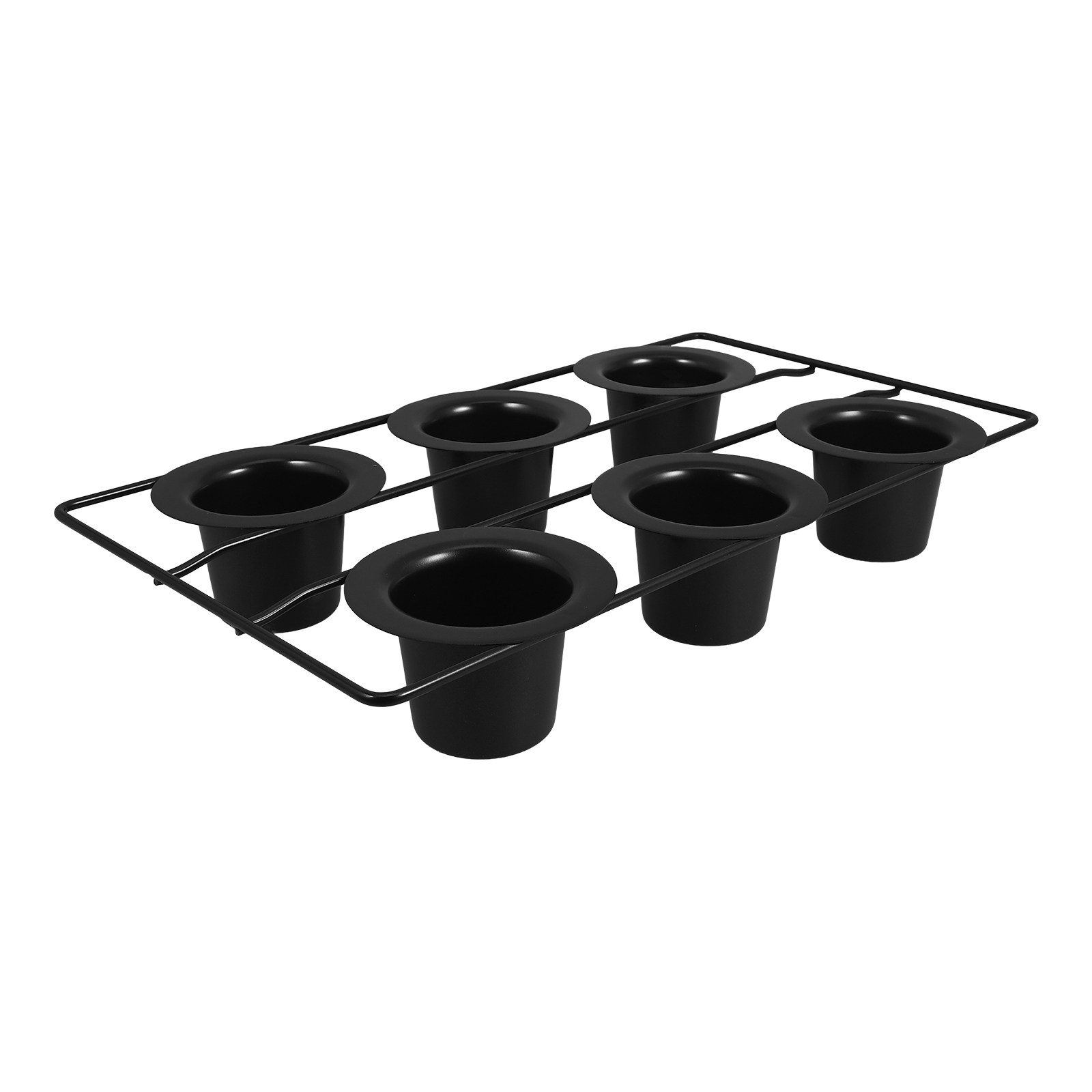 6個用、厚手の黒色炭素鋼製、焦げ付き防止加工のマフィン型。オ - Muffin Tin Nonstick のレビューと価格
