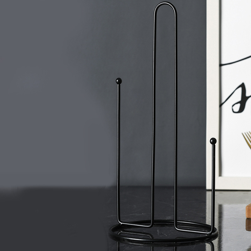 1PC 鉄垂直ペーパータオルホルダーキッチンバスルームダイニ - Kitchen Baking Paper Holder のレビューと価格