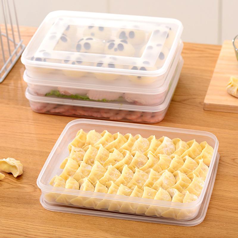透明なキッチン収納ボックス 冷蔵庫オーガナイザー 食品グレー - Kitchen Zo のレビューと価格