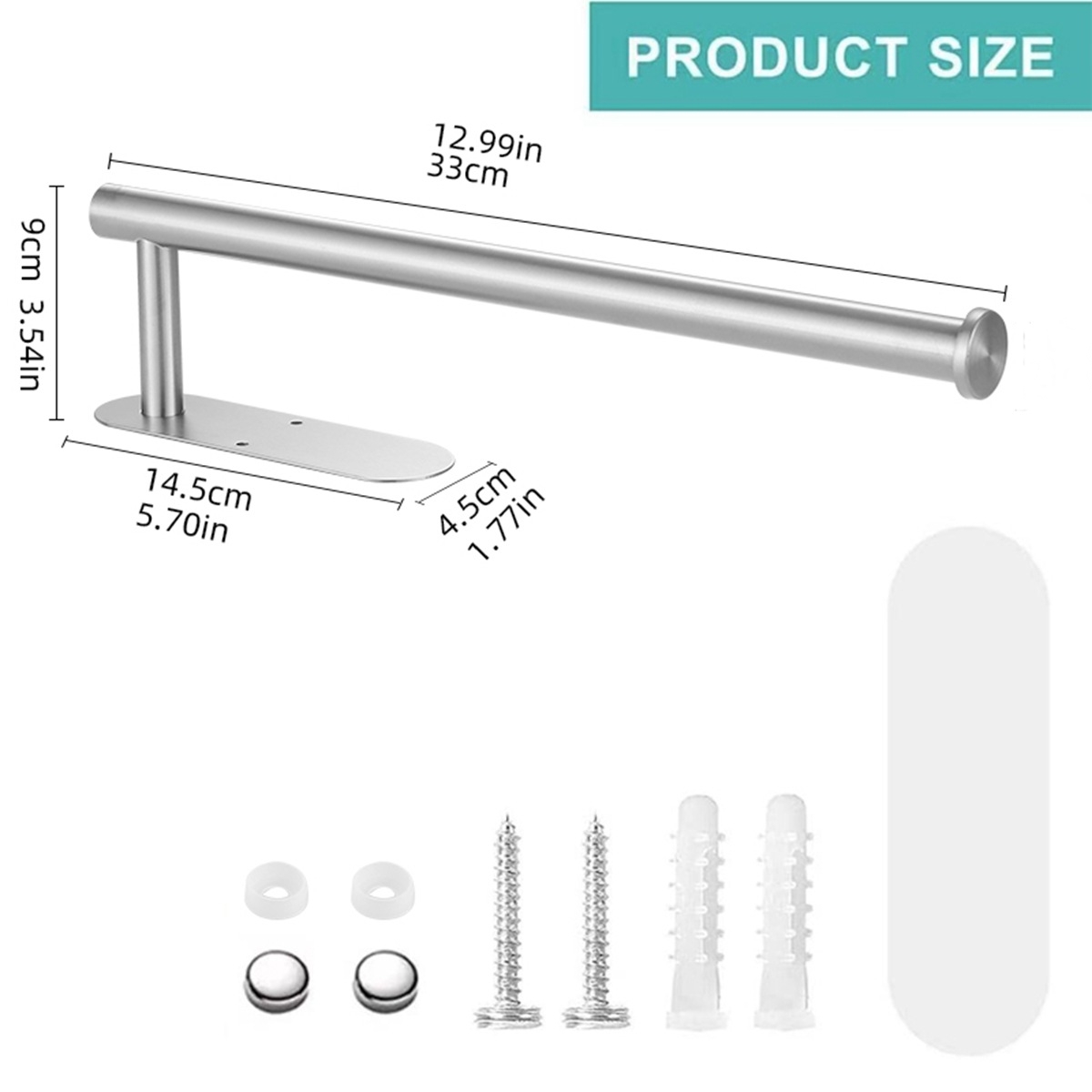 粘着キッチンペーパーホルダートイレットペーパーホルダーステン - Kitchen Baking Paper Holder のレビューと価格