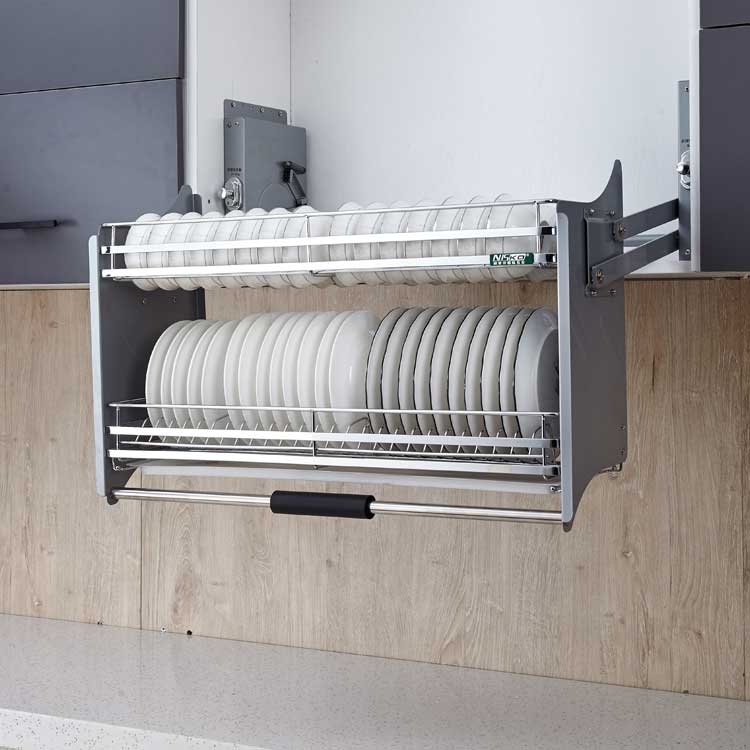 キッチン用品 キッチンキャビネット リフティング収納 フラッ - Kitchen Up のレビューと価格