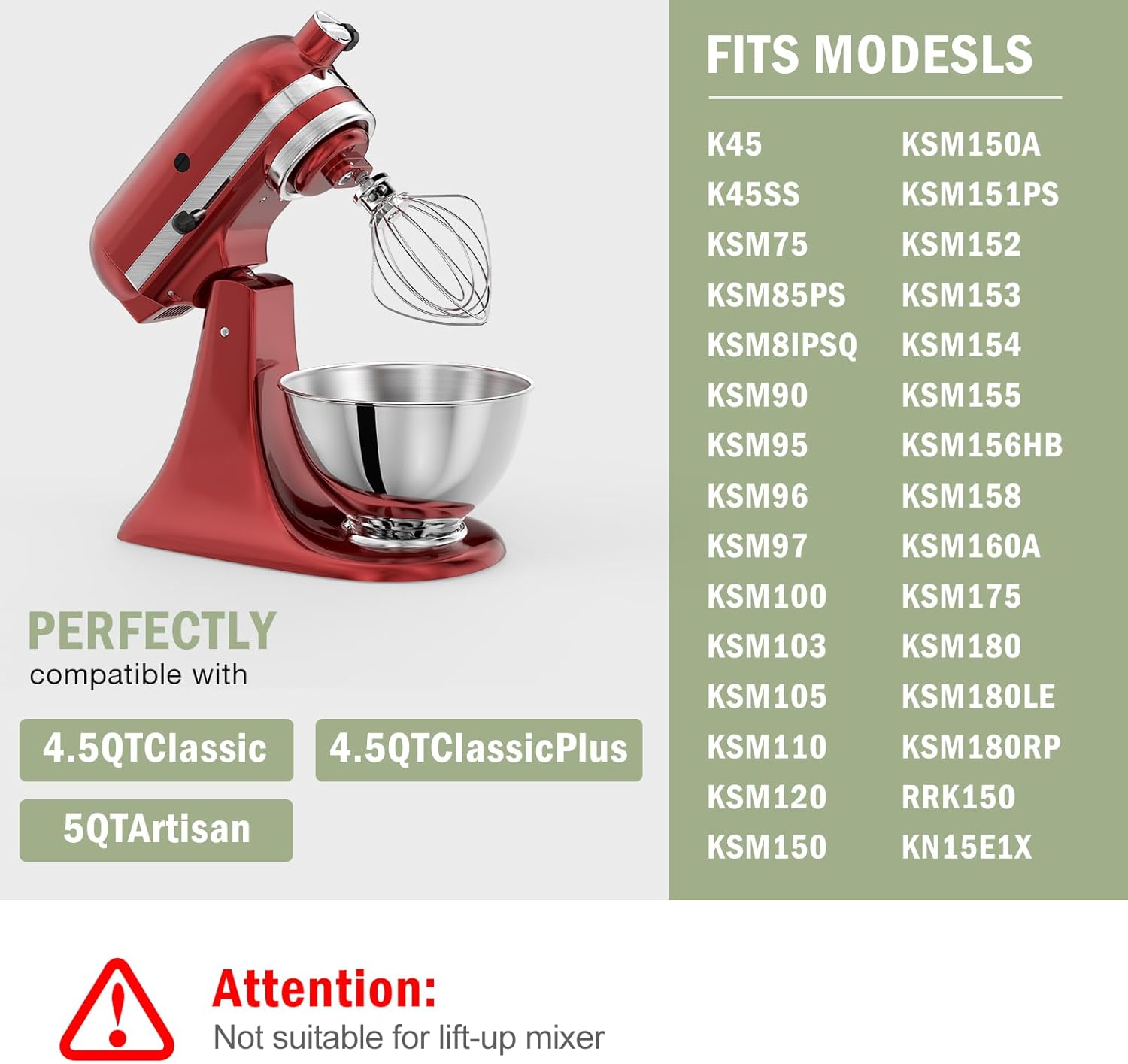 キッチンエイド チルトヘッド 4.5qt 5qt スタンドミ - Kitchen Baking Appliances のレビューと価格