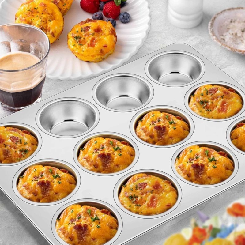 DT39 ステンレス製マフィンパン 12カップ ノンスティッ - Muffin Tin Nonstick のレビューと価格