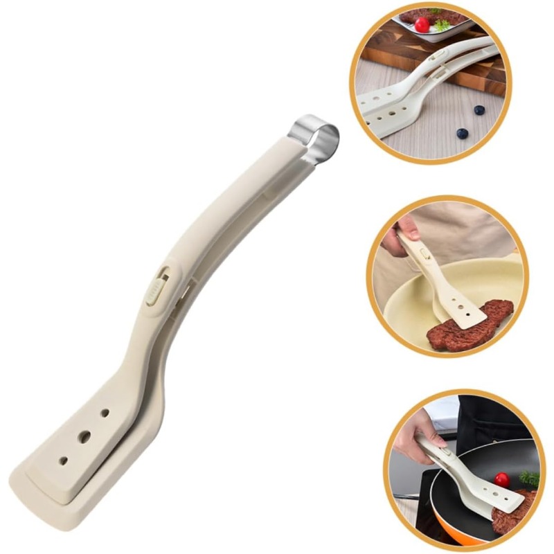 多機能2in1シリコンクランプスパチュラ、オムレツスパチュラ - Kitchen Baking Appliances のレビューと価格