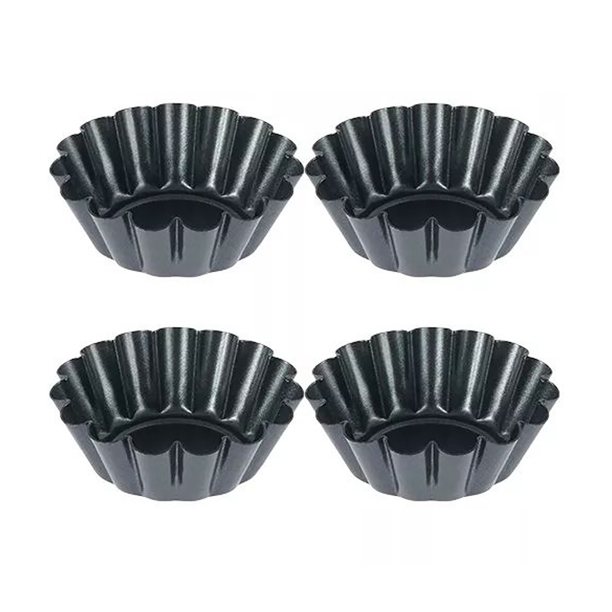 4 個ミニラウンドノンスティックタルトパンタルトレット型エッ - Muffin Tin Nonstick のレビューと価格