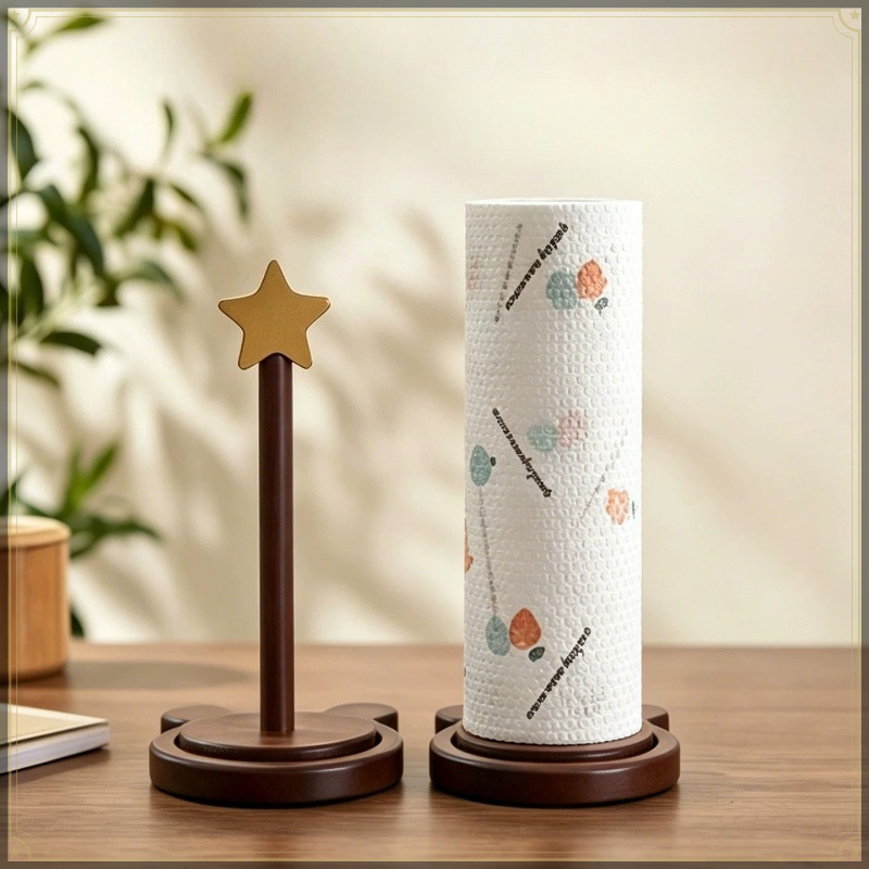 木製クリエイティブデザインキッチンペーパータオルホルダー多機 - Kitchen Baking Paper Holder のレビューと価格