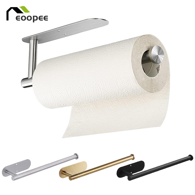 ステンレス鋼のペーパータオルホルダーキャビネットの下粘着トイ - Kitchen Baking Paper Holder のレビューと価格