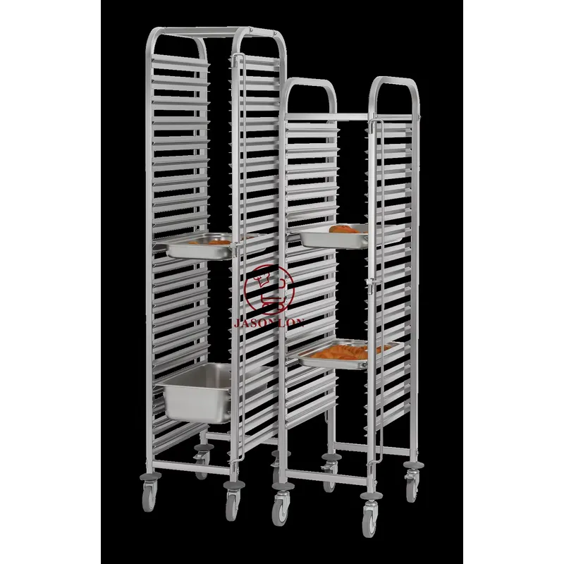 ステンレス製ヘビーデューティー4輪GNパン台車 ベーカリー冷 - Kitchen Baking Trolley のレビューと価格