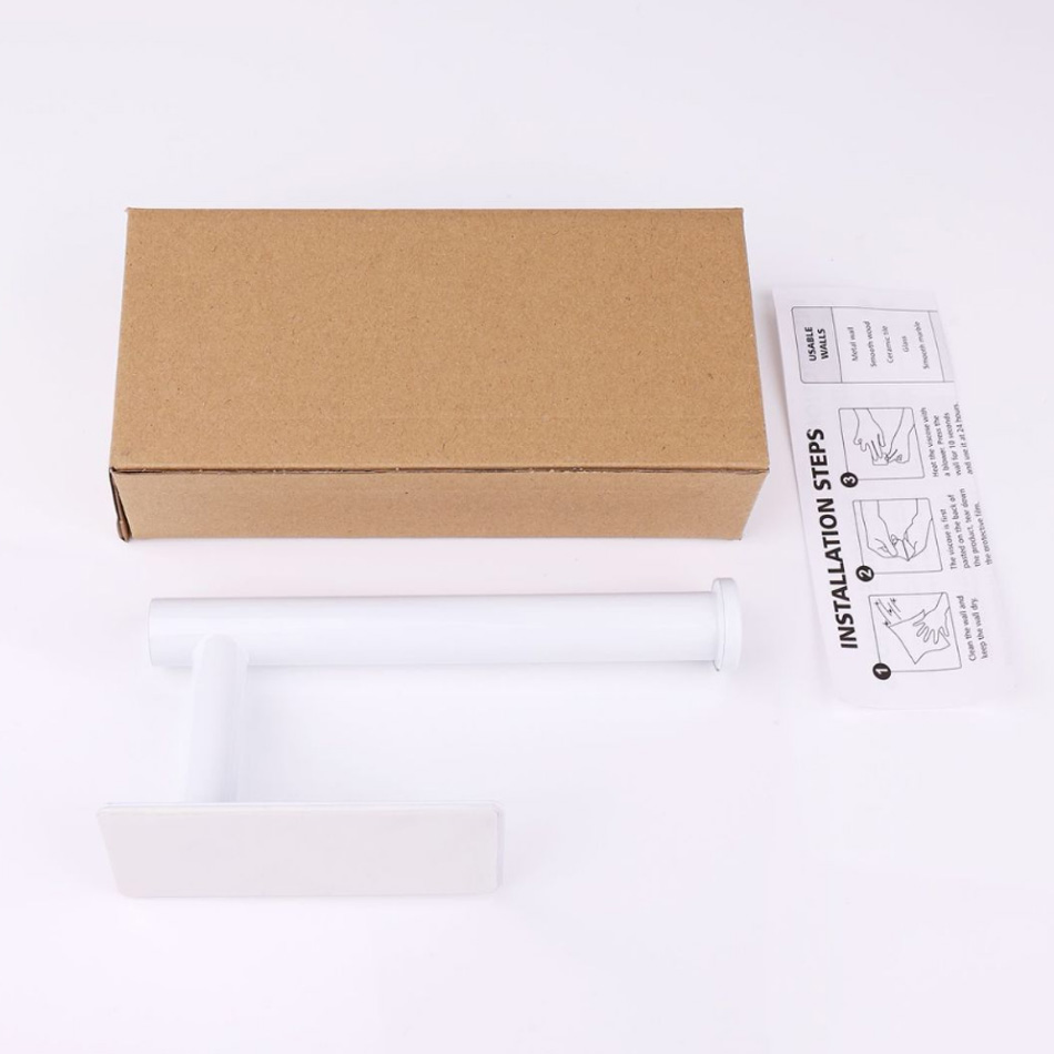 ステンレス鋼ペーパーホルダー白粘着壁掛けスタンドキッチンバス - Kitchen Baking Paper Holder のレビューと価格