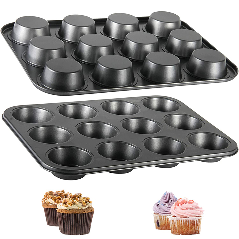 LMETJMA マフィントレイカップケーキベーキングパン 1 - Muffin Tin Nonstick のレビューと価格
