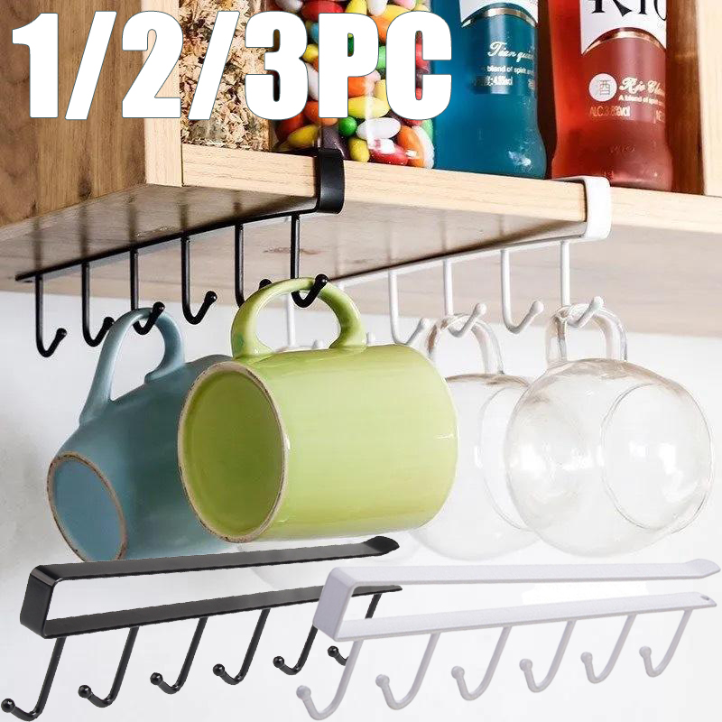 1/2/3個入り 6フック キッチンキャビネット収納ラック  - Kitchen Zo のレビューと価格