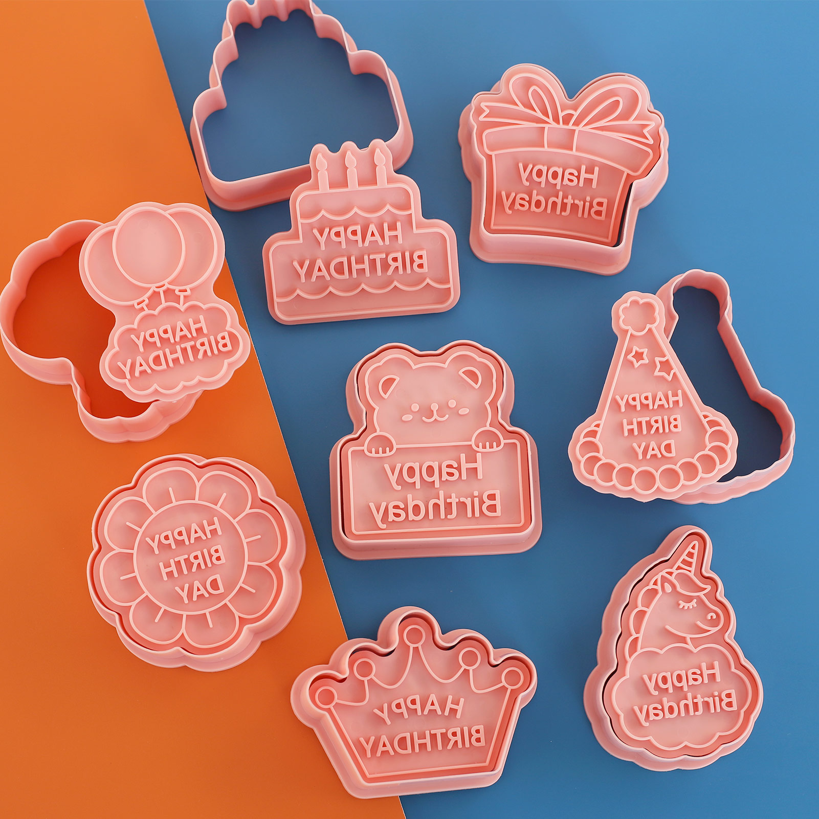 8個入り ハッピーバースデー クッキー型 スタンプ付き ユニ - Baking Kitchen For Kids のレビューと価格