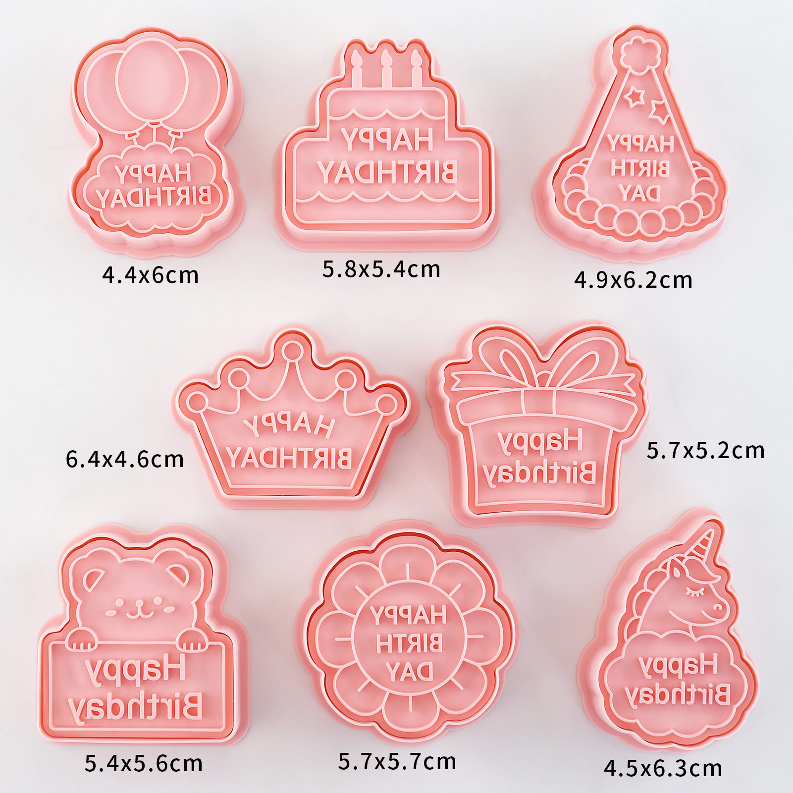 8個入り ハッピーバースデー クッキー型 スタンプ付き ユニ - Baking Kitchen For Kids のレビューと価格