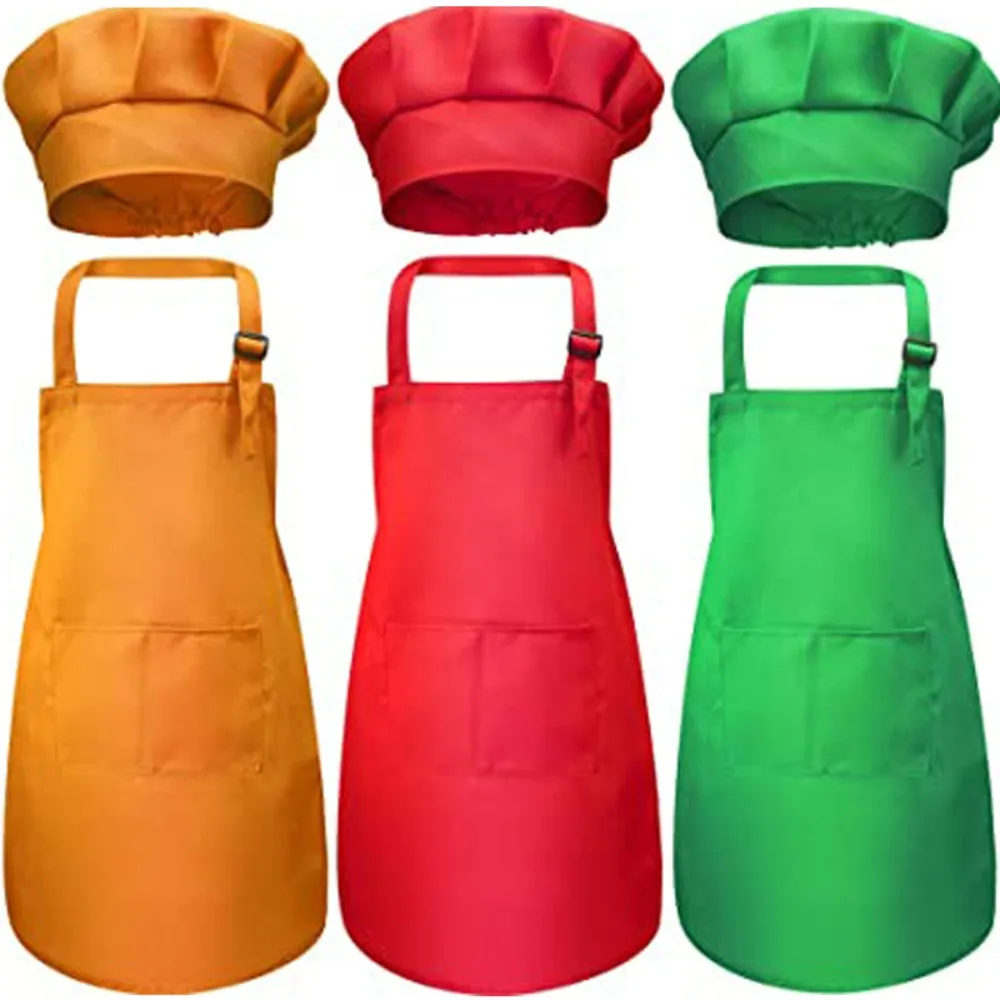 子供用シェフエプロン フロントポケット付き ビブエプロン 男 - Baking Kitchen For Kids のレビューと価格
