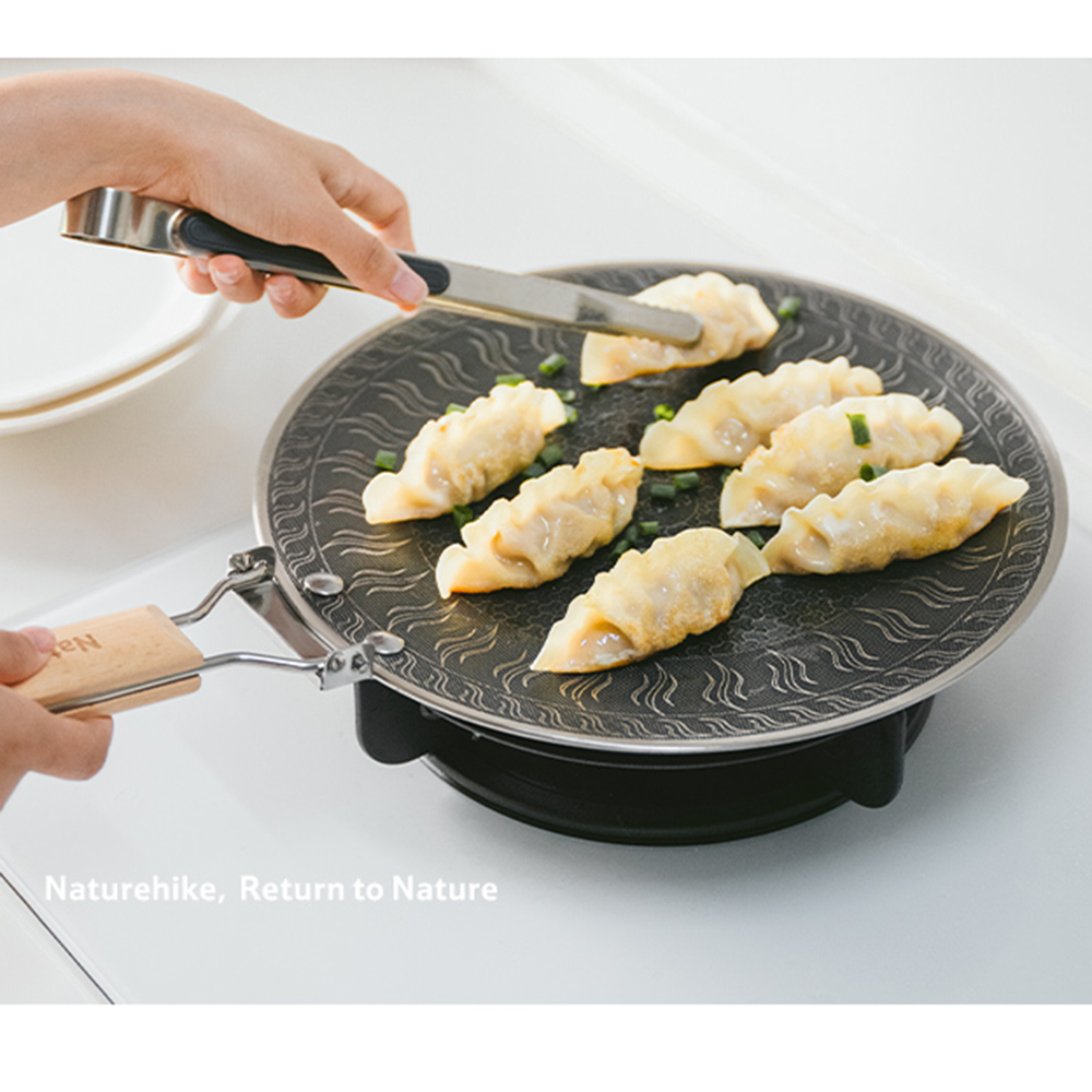 Naturehike ステンレス鋼グリルパン ラウンドノンス - Kitchen Baking Appliances のレビューと価格